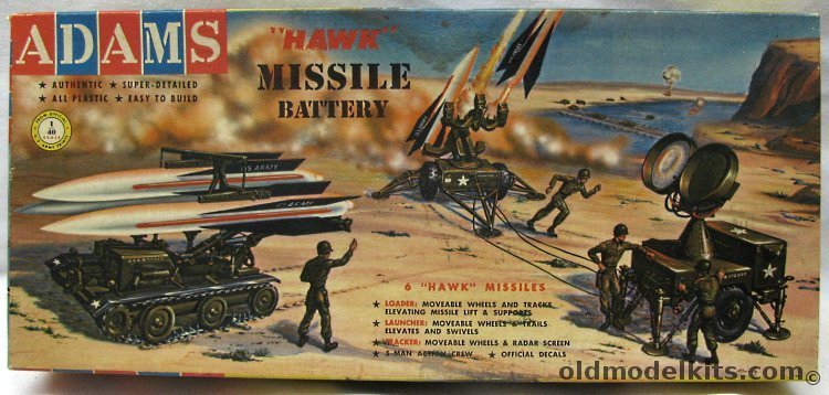 Adams 1/40 Hawk Missile Battery MIM-23 With Loader / Launcher / Tracker and Crew, K154-98 plastic model kit